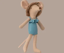 Maileg Beach Mouse Mum in Cabin