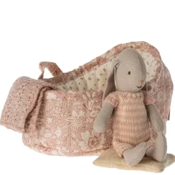 Maileg Bunny in Carry Cot Micro assorted