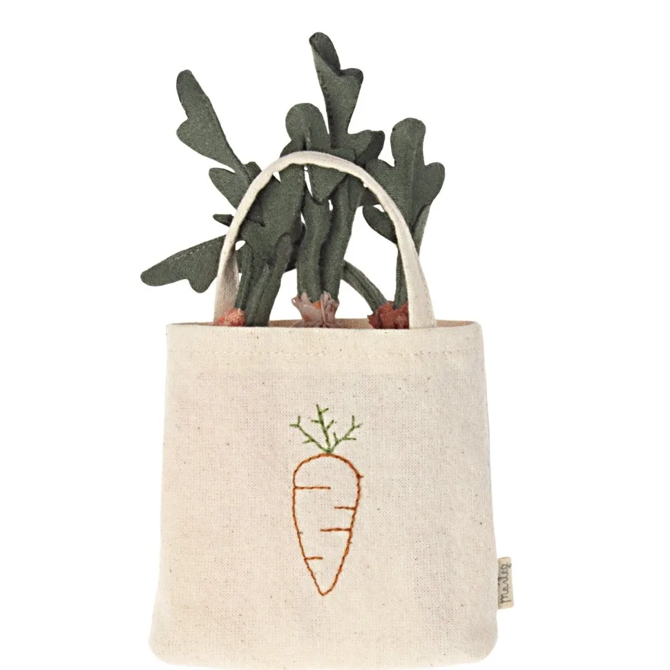 Maileg Carrots in Shopping Bag