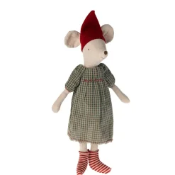 Maileg Christmas Mouse Medium Girl New