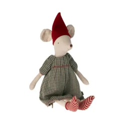 Maileg Christmas Mouse Medium Girl New