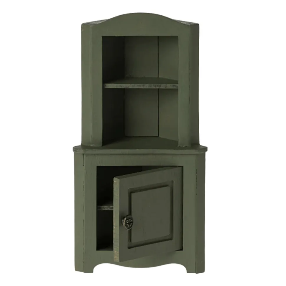 Maileg Corner Cabinet Mouse dark green