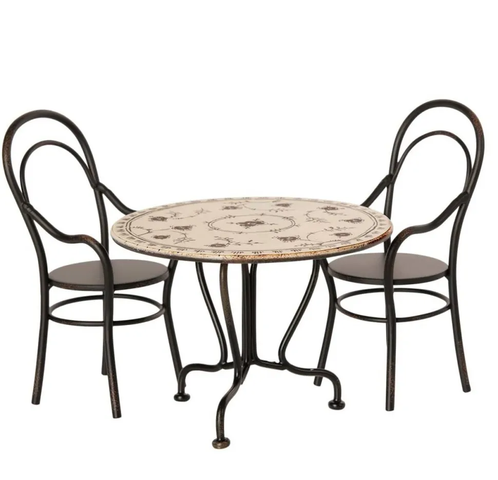 Maileg Dining Table Set with 2 Chairs