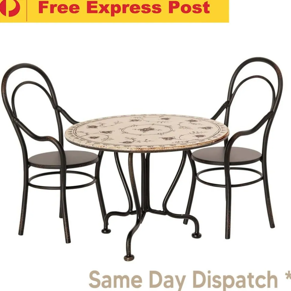 Maileg Dining Table Set with 2 Chairs