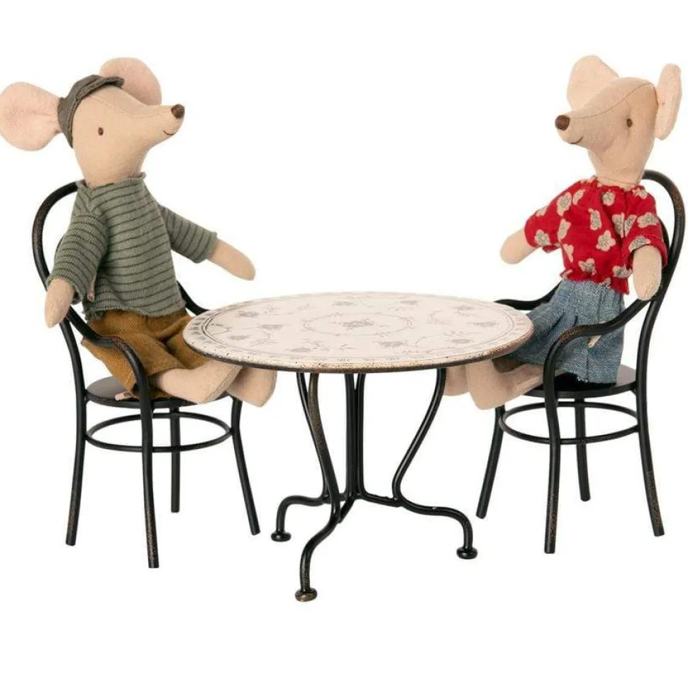 Maileg Dining Table Set with 2 Chairs