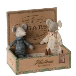 Maileg Grandma And Grandpa Mice in Box