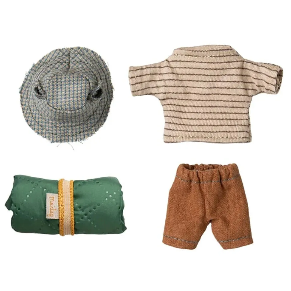 Maileg Hiker Mouse Big Brother Thin Stripes