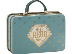 Maileg Metal Suitcase Blue Gold Stars