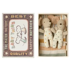 Maileg Mice Twins Baby In Box
