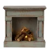 Maileg Miniature Fireplace Vintage Blue