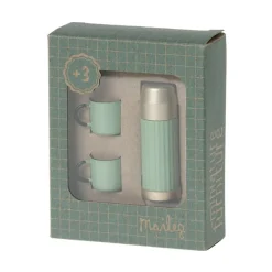 Maileg Miniature Thermos And Cups Mint