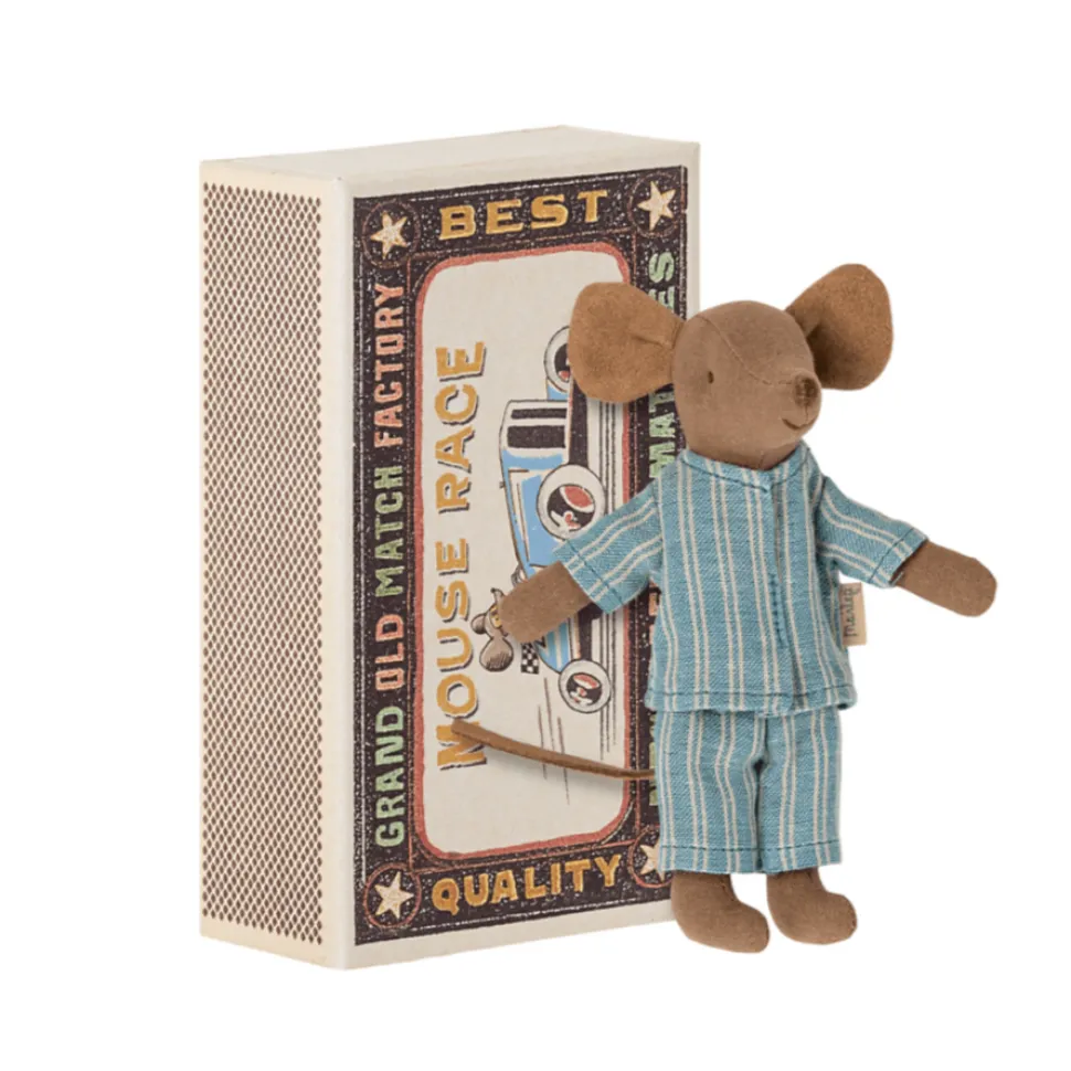 Maileg Mouse Big Brother Brown in box