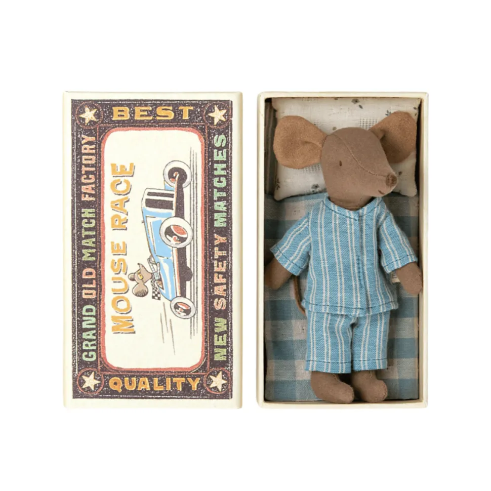 Maileg Mouse Big Brother Brown in box