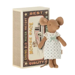 Maileg Mouse Big Sister Brown in box