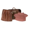 Maileg Mouse Knitted Blouse & Skirt in Suitcase Grandma Mouse