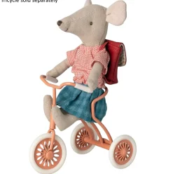 Maileg Mouse Tricycle Big Sister with Bag red