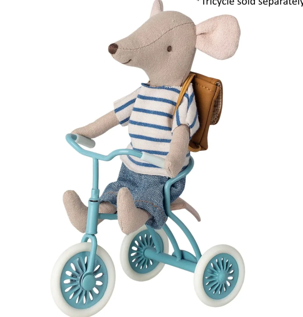 Maileg Mouse Tricycle Big Brother with Bag