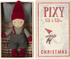 Maileg Pixy Elf in Matchbox