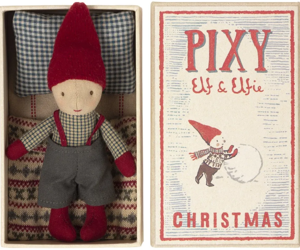 Maileg Pixy Elf in Matchbox