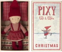 Maileg Pixy Elfie in Matchbox
