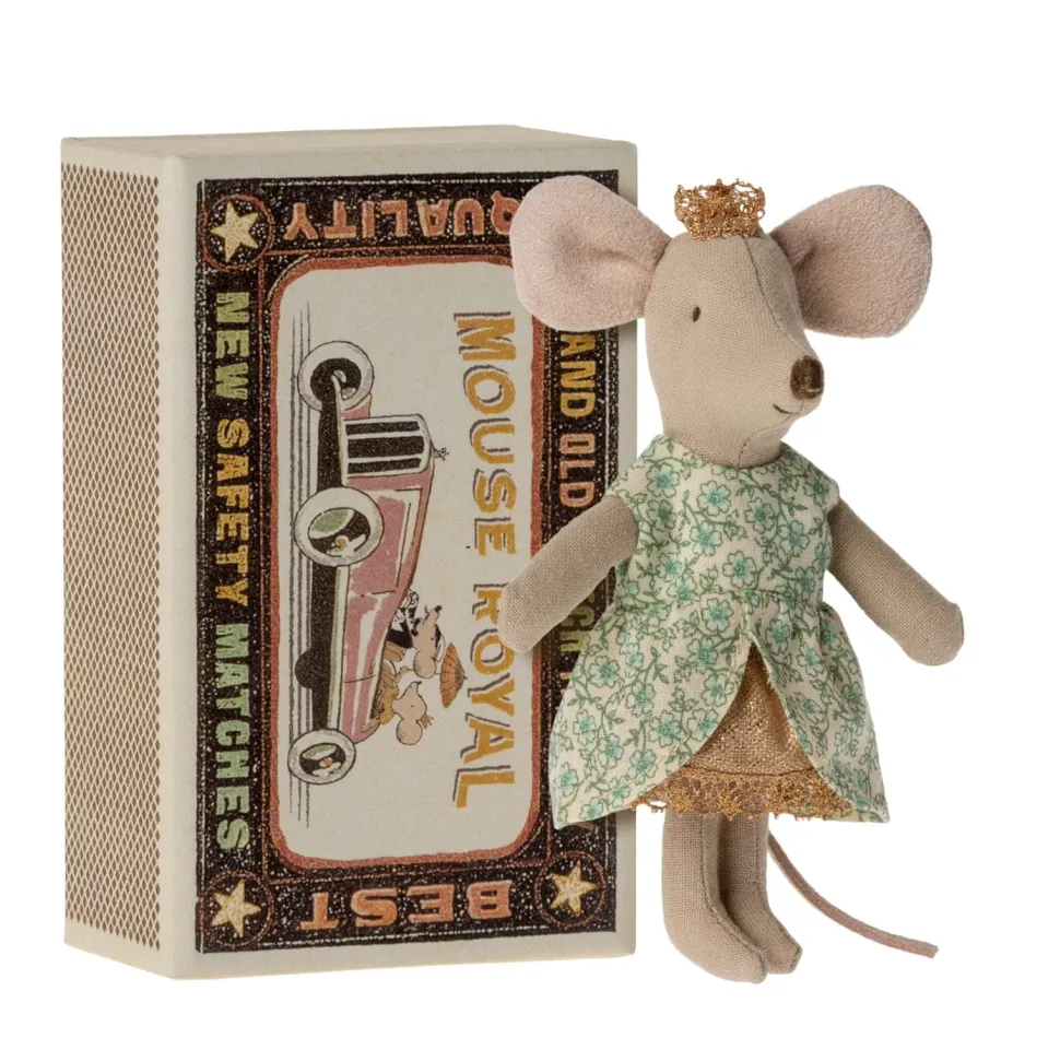 Maileg Princess Mouse in Matchbox