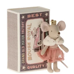 Maileg Princess Mouse in Matchbox