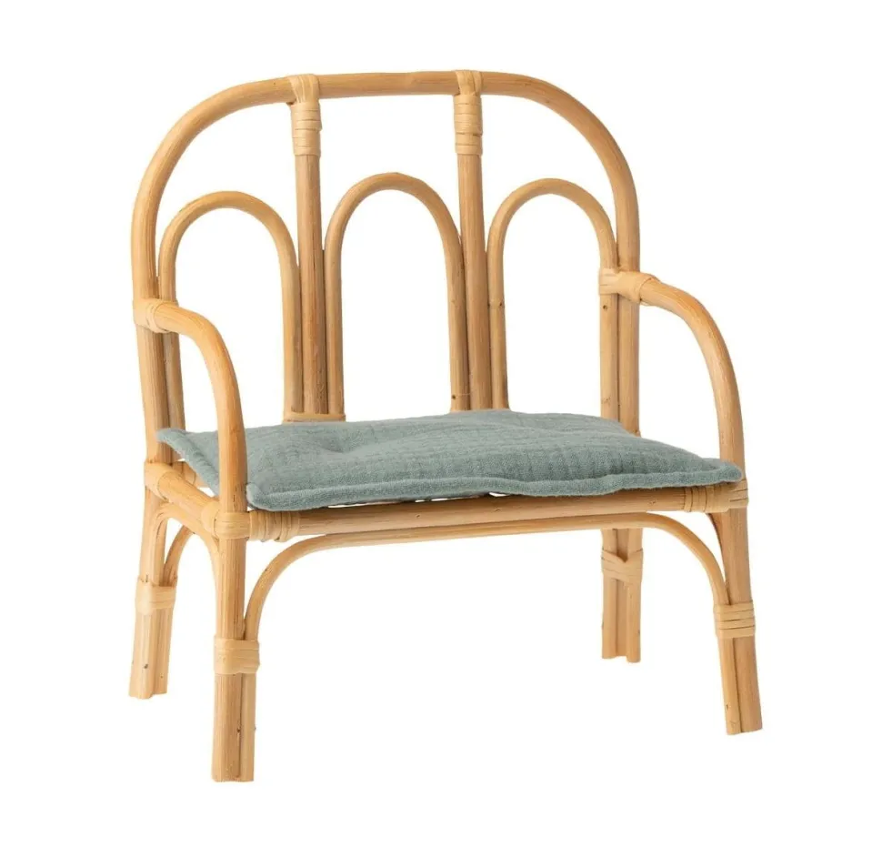 Maileg Rattan Bench Medium with cushion