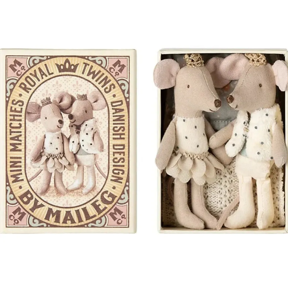 Maileg Royal Twin Mice in Matchbox 2025