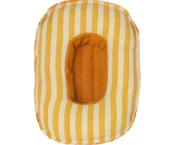 Maileg Rubber Boat Small Mouse Yellow Stripe