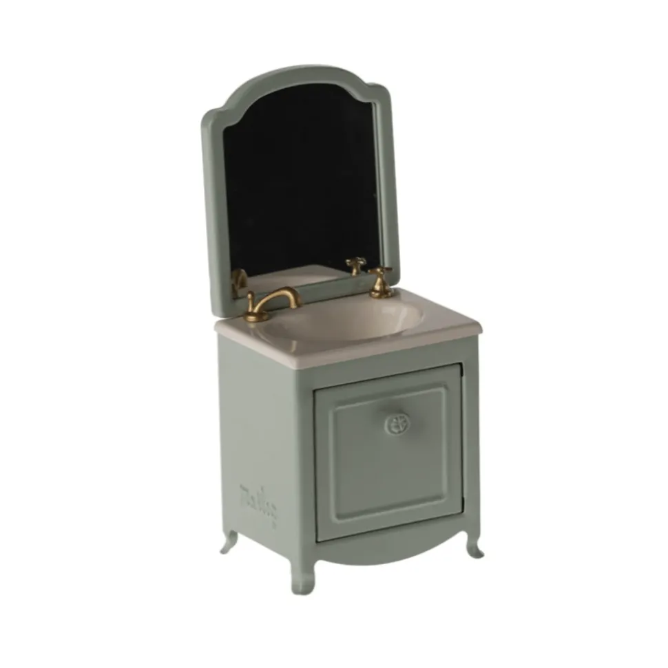 Maileg Sink Dresser Mouse mint