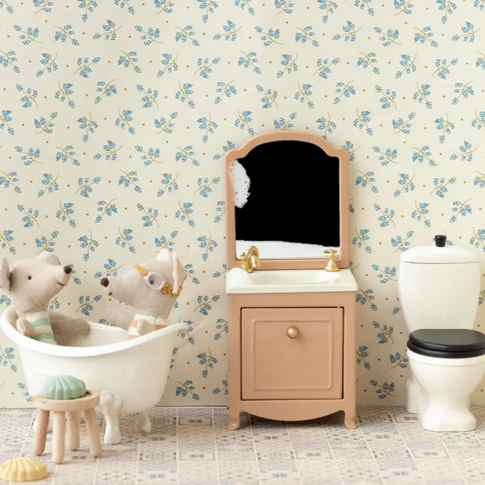 Maileg Sink Dresser Mouse mint