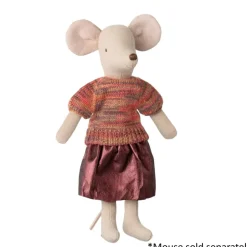 Maileg Skirt and Knitted Blouse Mum Mouse