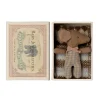 Maileg Sleepy Wakey Baby Mouse in box Rose