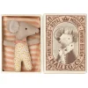 Maileg Sleepy-Wakey Baby Mouse In Box Rose