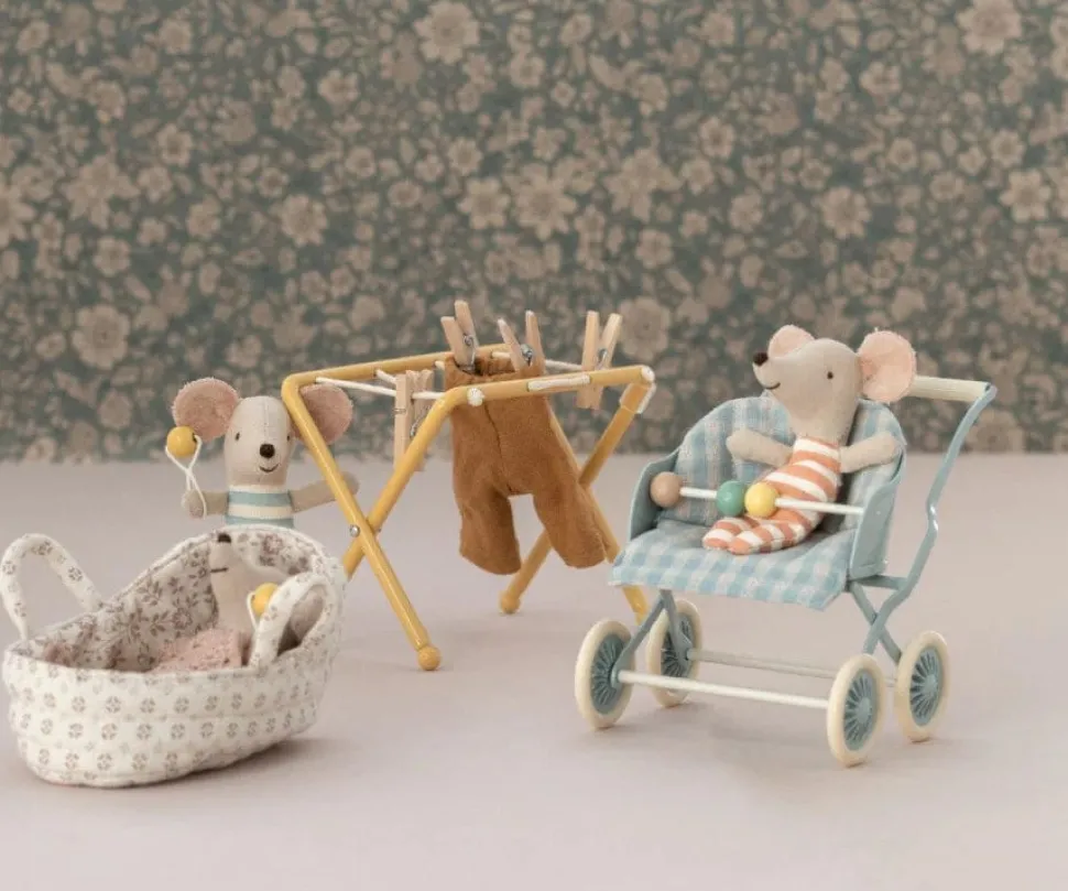 Maileg Stroller Baby Mint