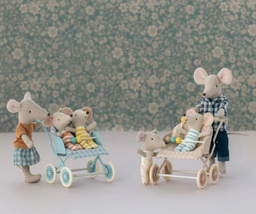 Maileg Stroller Baby Mint