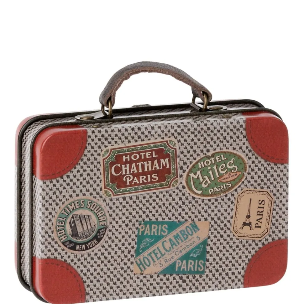 Maileg Suitcase Metal Grey Travel