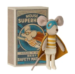Maileg Super Hero Mouse in Matchbox