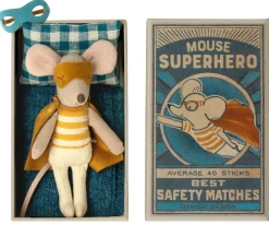 Maileg Super Hero Mouse in Matchbox