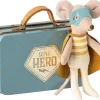 Maileg Superhero Mouse in Suitcase