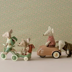 Maileg Tricycle Trailer Mouse Green