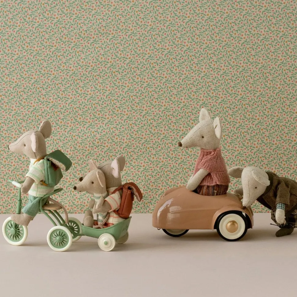 Maileg Tricycle Trailer Mouse Green