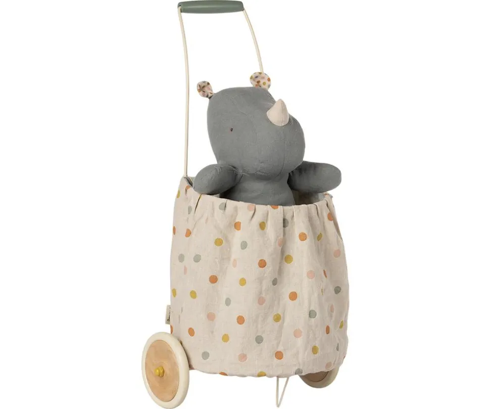 Maileg Trolley Multi Dots Blue