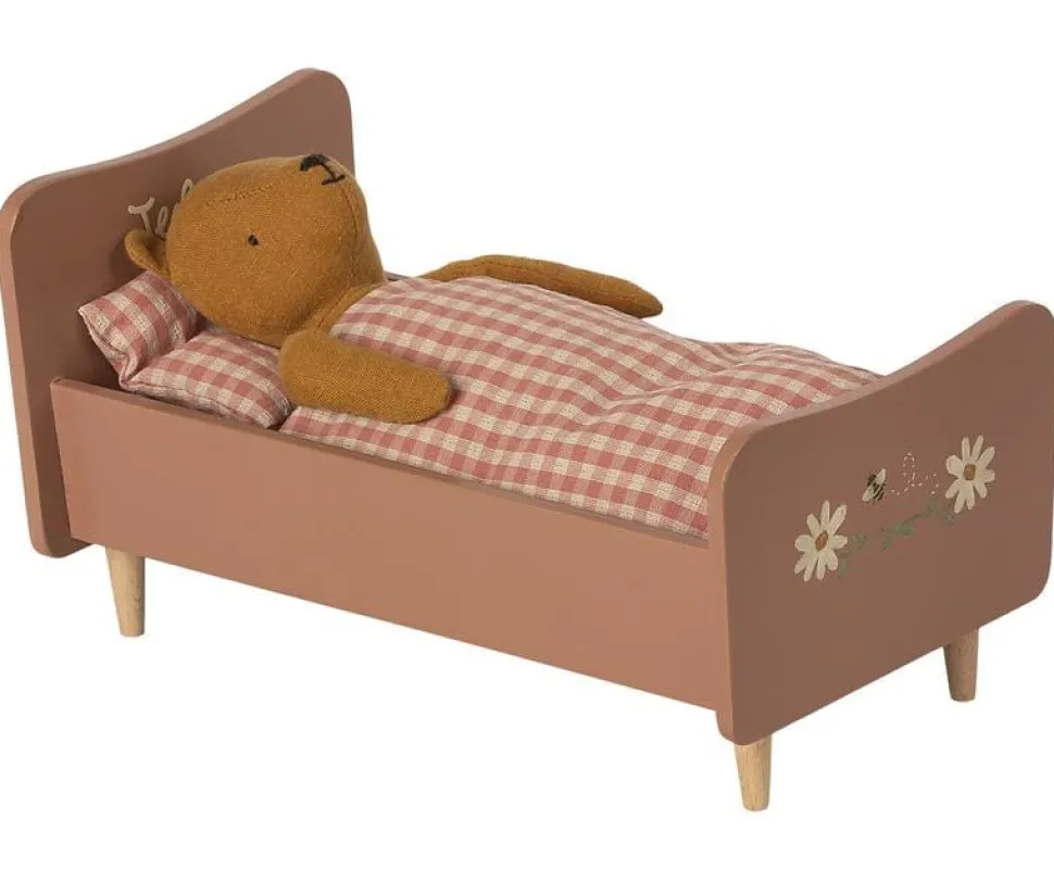 Maileg Wooden Bed Rose for Teddy Mom