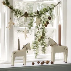 Maileg Wooden Horse Candle Holder Small New