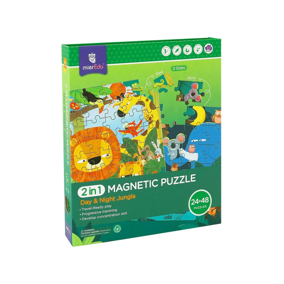 mierEdu 2 in 1 Magnetic Puzzle - Forest