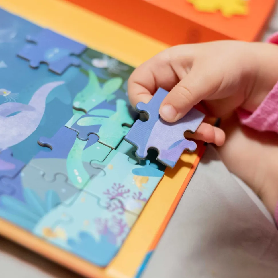 mierEdu 2 in 1 Magnetic Puzzle - Dinosaur