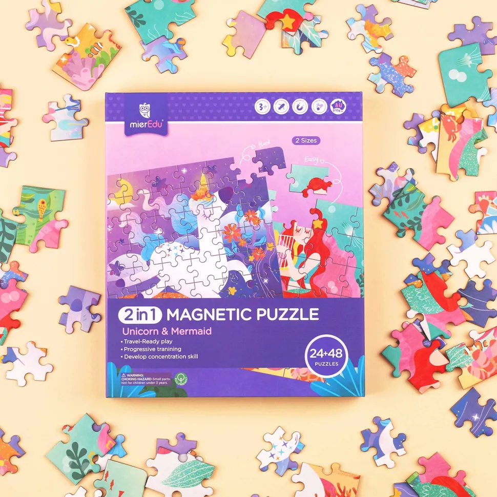 mierEdu 2 in 1 Magnetic Puzzle - Fairy Tale