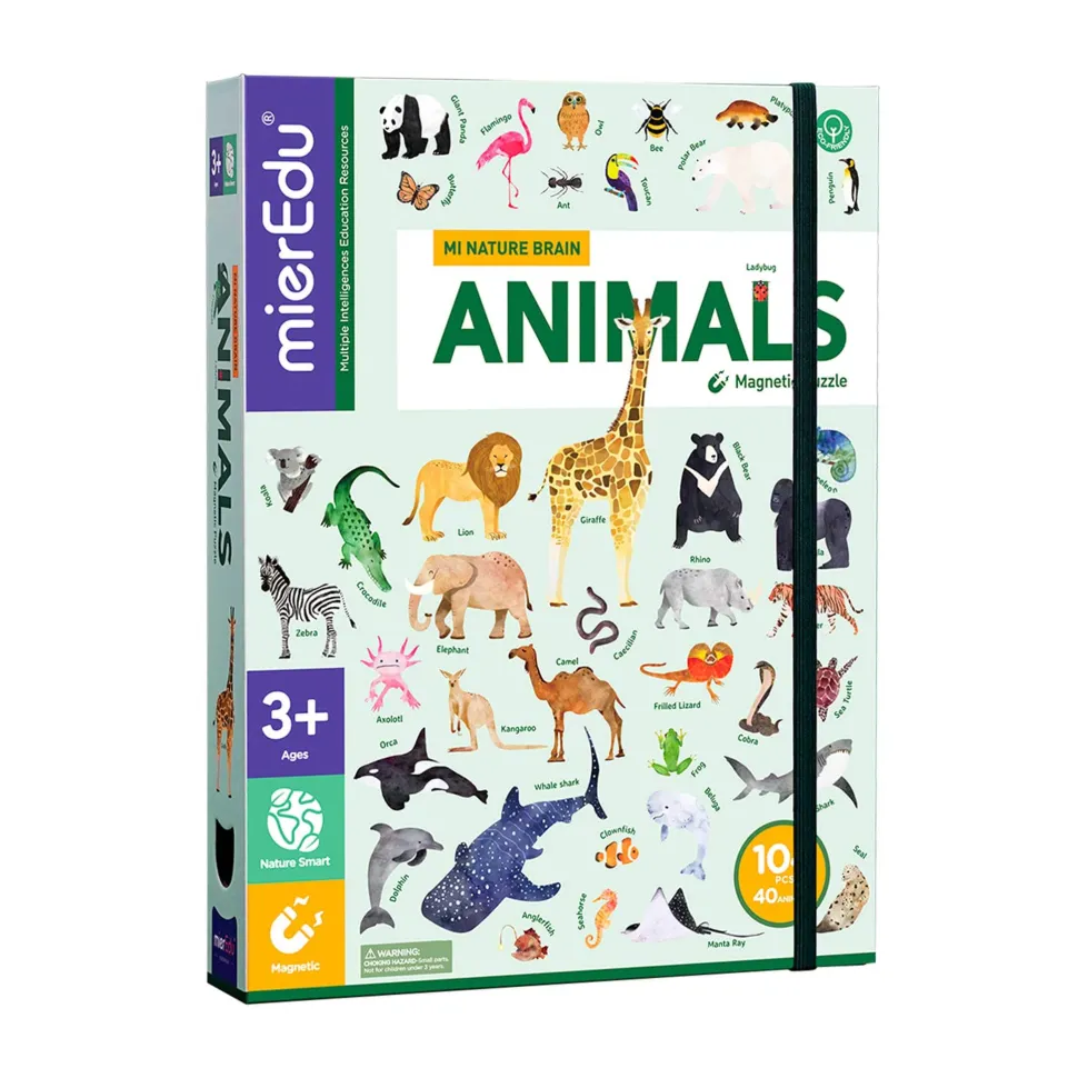 mierEdu All About - Animals Encyclopedia Magnetic Puzzle