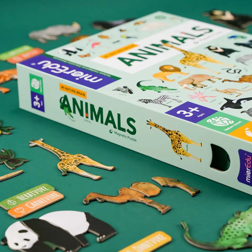 mierEdu All About - Animals Encyclopedia Magnetic Puzzle